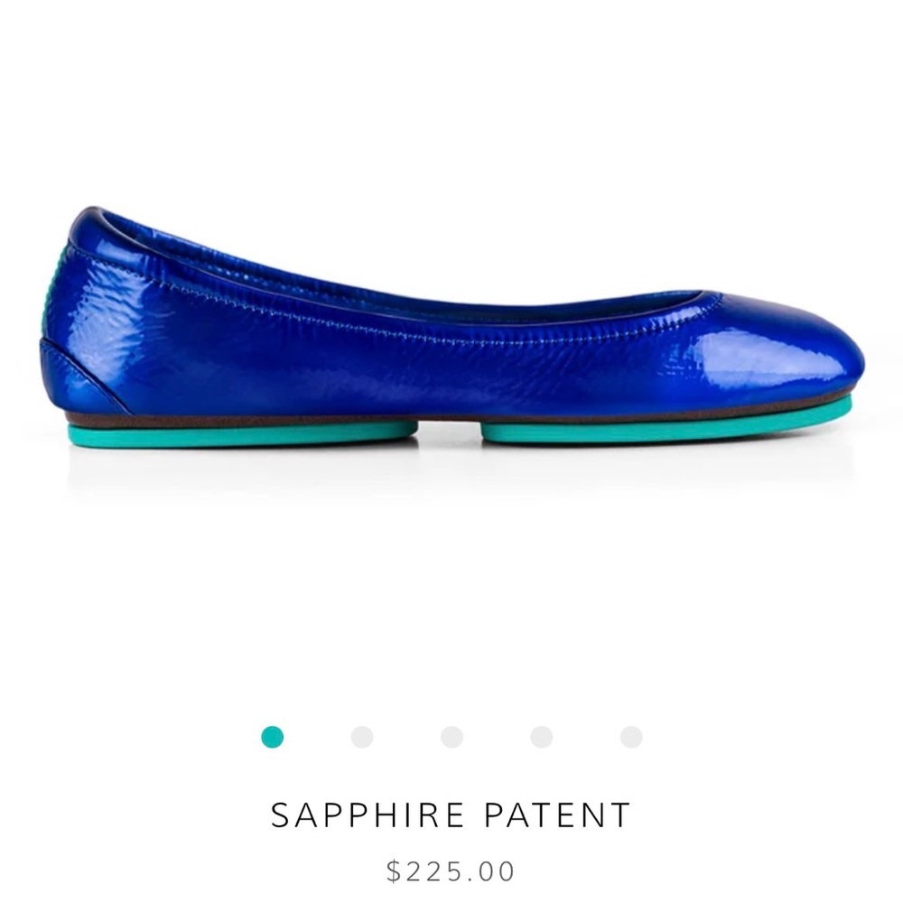Tieks by Gavrielle Flats Sapphire Patent Leather Size 7 Excellent Condition - Picture 7 of 10